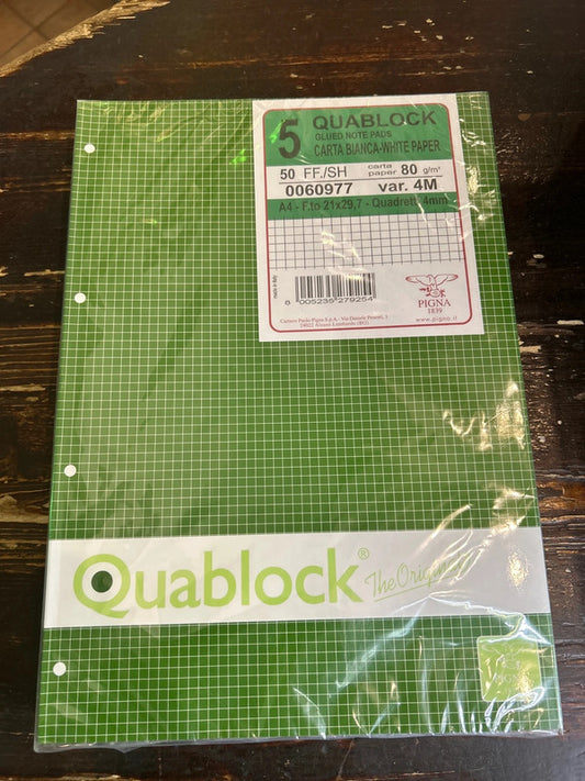 Quadernone Quablock quadretti 4mm