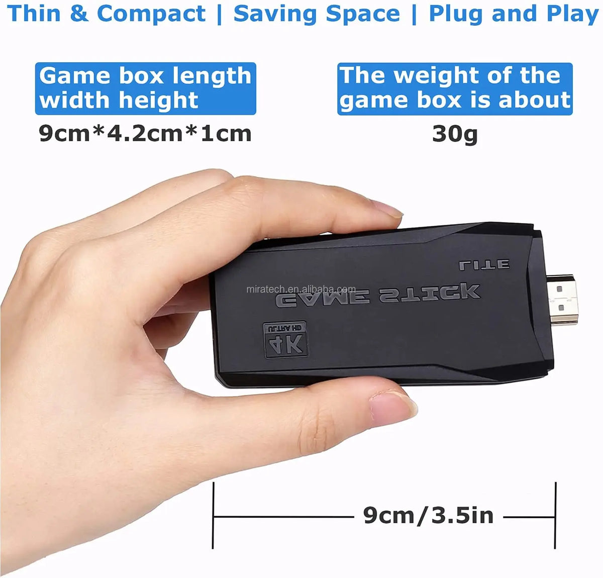 Christmas Gift  M8 Family TV 64G Built-in 20000 Games Stick 2 Wireless Controller Gamepad 4K HD Video Game Console-2
