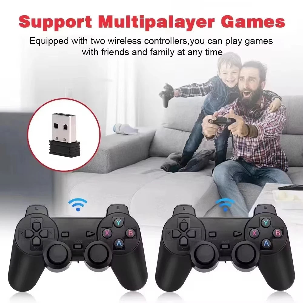 P Classic Video Game Console X2 Plus 128 GB GD10 4K  Wireless Controller 40000 Games 50 Simulator Suitable for PS1/N64-3