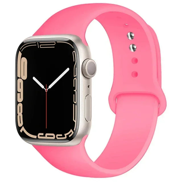 Cinturino Silicone Apple Watch serie 10 - 9  -8 - 3 SE, 38mm 40mm 41mm S10-42mm SM