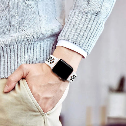 Sport Strap for Apple Watch 46mm 44mm 40mm 42-38-41mm 45mm Breathable Bracelet iWatch Series 10 9 8 7 6 SE 5 3 Ultra 2 49mm