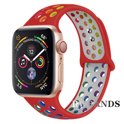 Sport Strap for Apple Watch 46mm 44mm 40mm 42-38-41mm 45mm Breathable Bracelet iWatch Series 10 9 8 7 6 SE 5 3 Ultra 2 49mm