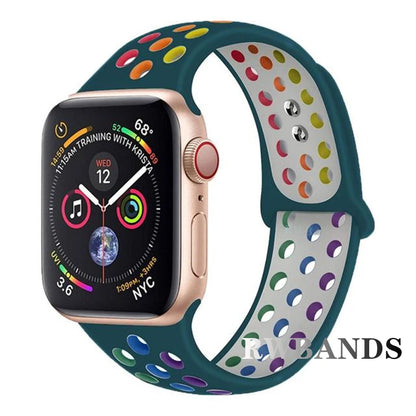 Sport Strap for Apple Watch 46mm 44mm 40mm 42-38-41mm 45mm Breathable Bracelet iWatch Series 10 9 8 7 6 SE 5 3 Ultra 2 49mm