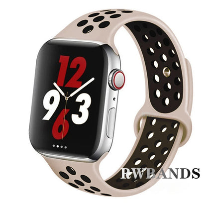 Sport Strap for Apple Watch 46mm 44mm 40mm 42-38-41mm 45mm Breathable Bracelet iWatch Series 10 9 8 7 6 SE 5 3 Ultra 2 49mm