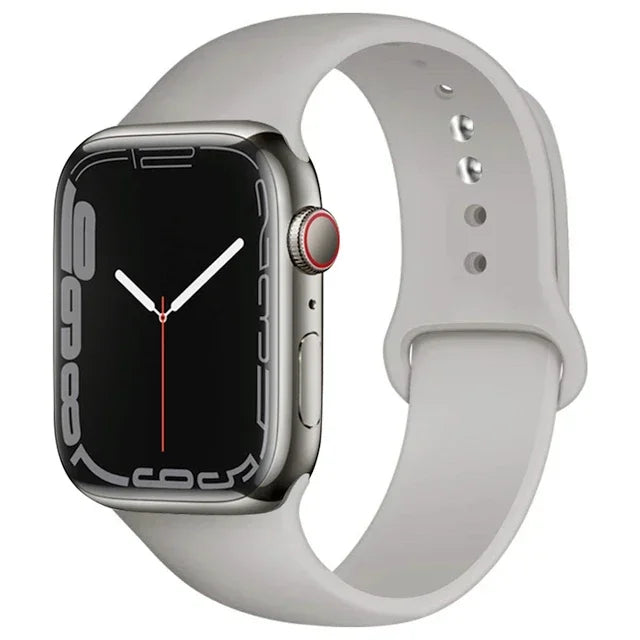 Cinturino Silicone Apple Watch serie 10 - 9  -8 - 3 SE 42mm 44mm 45mm 49-46mm M-L
