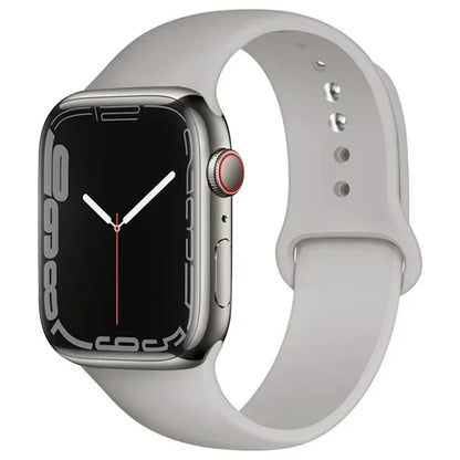 Cinturino Silicone Apple Watch serie 10 - 9  -8 - 3 SE 42mm 44mm 45mm 49-46mm M-L