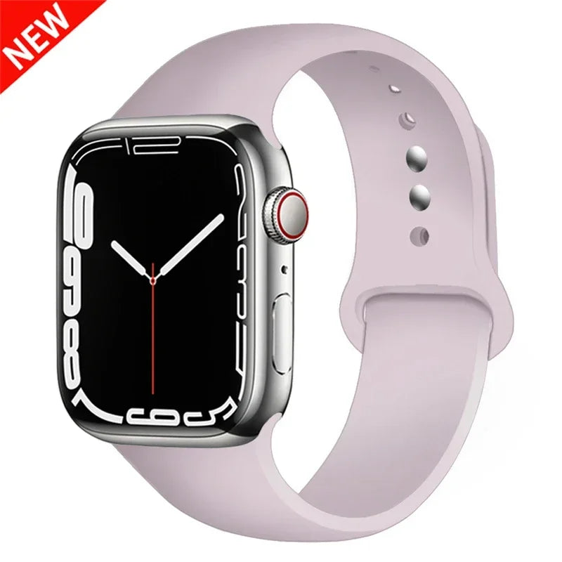 Cinturino Silicone Apple Watch serie 10 - 9  -8 - 3 SE 42mm 44mm 45mm 49-46mm M-L