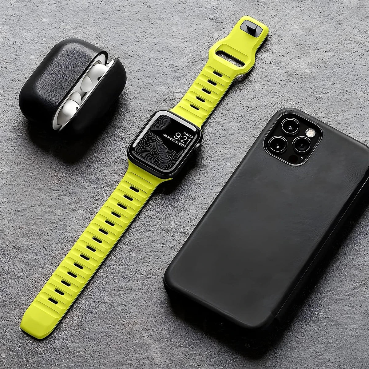 Cinturino Apple Watch 49mm 44mm 45mm 41mm 40mm 42mm 38mm Bracciale sportivo in silicone morbido iwatch Serise 8 7 SE 6 5 9 Ultra 49mm