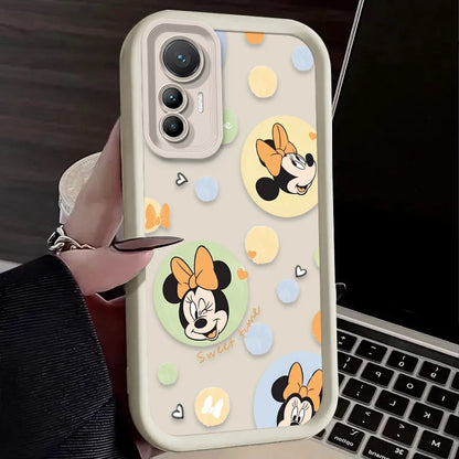 Disney Mickey Minnie Cassa Del Telefono per Xiaomi Poco F7 F6 F5 F4 F3 M5s C65 C75 C71 X7 X6 X5 X4 GT X3 NFC M7 M6 Pro 4G 5G Della Copertura Posteriore