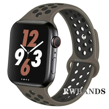 Sport Strap for Apple Watch 46mm 44mm 40mm 42-38-41mm 45mm Breathable Bracelet iWatch Series 10 9 8 7 6 SE 5 3 Ultra 2 49mm