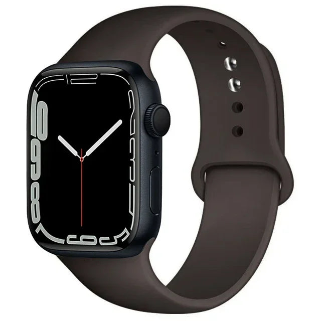 Cinturino Silicone Apple Watch serie 10 - 9  -8 - 3 SE 42mm 44mm 45mm 49-46mm M-L