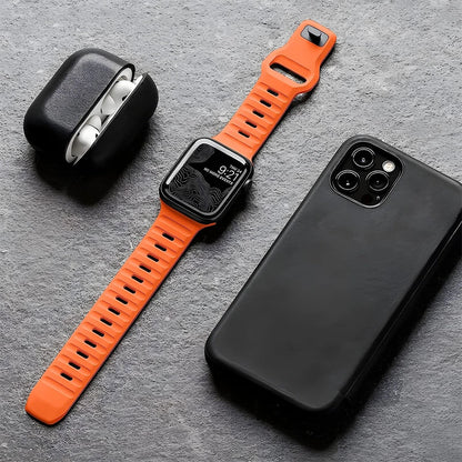 Cinturino Apple Watch 49mm 44mm 45mm 41mm 40mm 42mm 38mm Bracciale sportivo in silicone morbido iwatch Serise 8 7 SE 6 5 9 Ultra 49mm