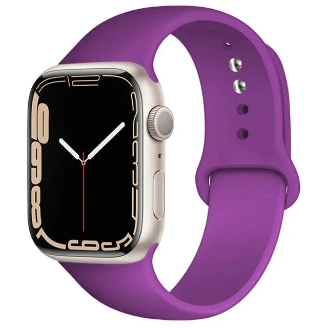 Cinturino Silicone Apple Watch serie 10 - 9  -8 - 3 SE, 38mm 40mm 41mm S10-42mm SM