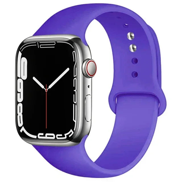 Cinturino Silicone Apple Watch serie 10 - 9  -8 - 3 SE 42mm 44mm 45mm 49-46mm M-L