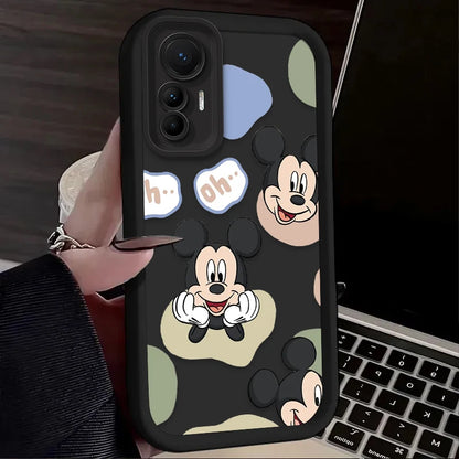Disney Mickey Minnie Cassa Del Telefono per Xiaomi Poco F7 F6 F5 F4 F3 M5s C65 C75 C71 X7 X6 X5 X4 GT X3 NFC M7 M6 Pro 4G 5G Della Copertura Posteriore