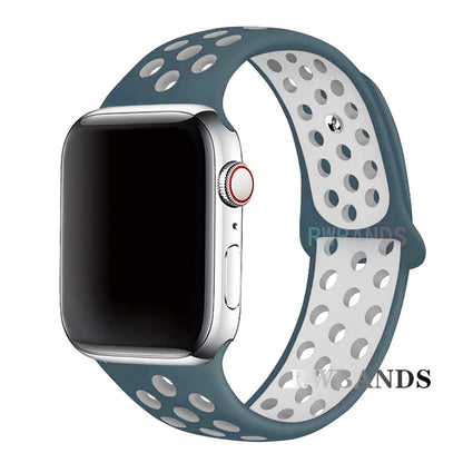 Sport Strap for Apple Watch 46mm 44mm 40mm 42-38-41mm 45mm Breathable Bracelet iWatch Series 10 9 8 7 6 SE 5 3 Ultra 2 49mm