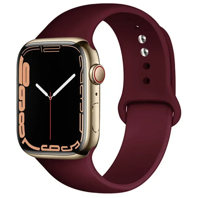 Cinturino Silicone Apple Watch serie 10 - 9  -8 - 3 SE 42mm 44mm 45mm 49-46mm M-L