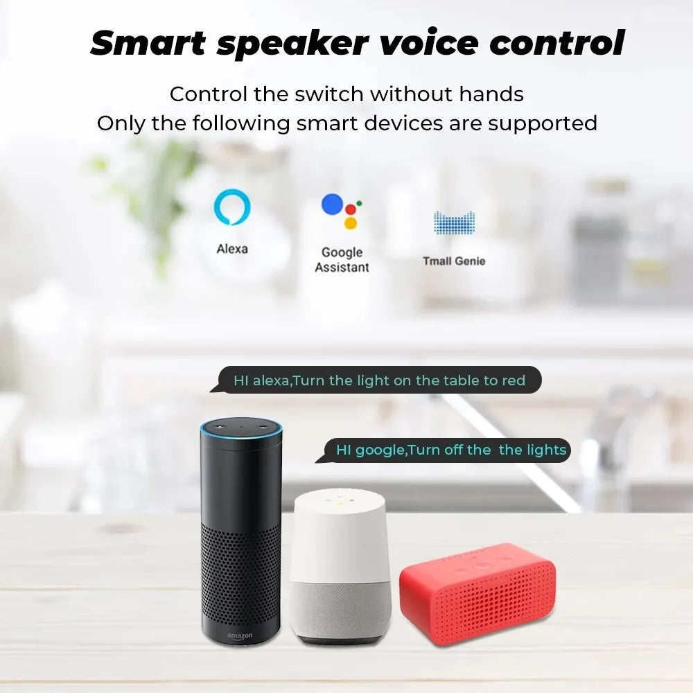 Interruttore Smart Switch telecomando Wireless controllo domestico funziona  Alexa Google