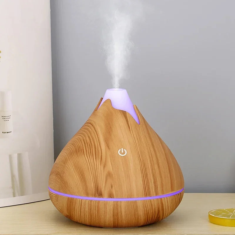 Umidificatore ad ultrasuoni con telecomando per diffusore di oli essenziali per aromaterapia da 350 ml, luce LED a 7 colori