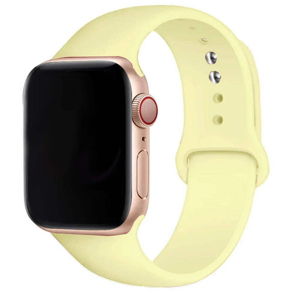 Cinturino Silicone Apple Watch serie 10 - 9  -8 - 3 SE, 38mm 40mm 41mm S10-42mm SM