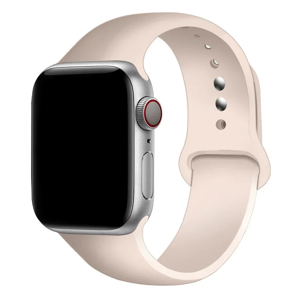 Cinturino Silicone Apple Watch serie 10 - 9  -8 - 3 SE, 38mm 40mm 41mm S10-42mm SM