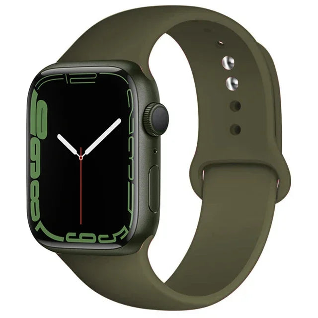 Cinturino Silicone Apple Watch serie 10 - 9  -8 - 3 SE 42mm 44mm 45mm 49-46mm M-L