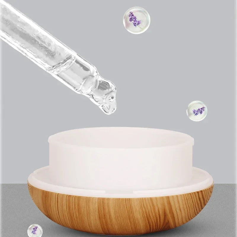 Umidificatore ad ultrasuoni con telecomando per diffusore di oli essenziali per aromaterapia da 350 ml, luce LED a 7 colori