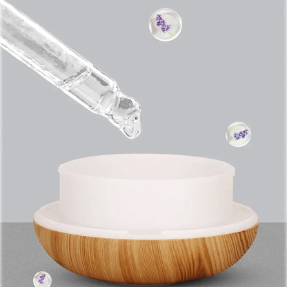 Umidificatore ad ultrasuoni con telecomando per diffusore di oli essenziali per aromaterapia da 350 ml, luce LED a 7 colori