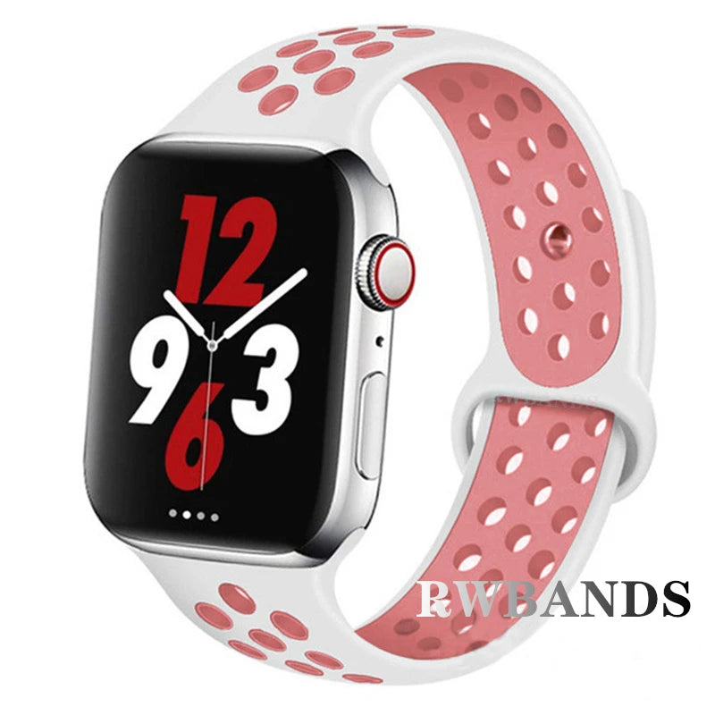 Cinturino Apple Watch 46mm 44mm 40mm 42-38-41mm 45mm Breathable Bracelet iWatch Series 10 9 8 7 6 SE 5 3 Ultra 2 49mm