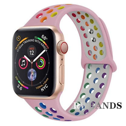 Sport Strap for Apple Watch 46mm 44mm 40mm 42-38-41mm 45mm Breathable Bracelet iWatch Series 10 9 8 7 6 SE 5 3 Ultra 2 49mm