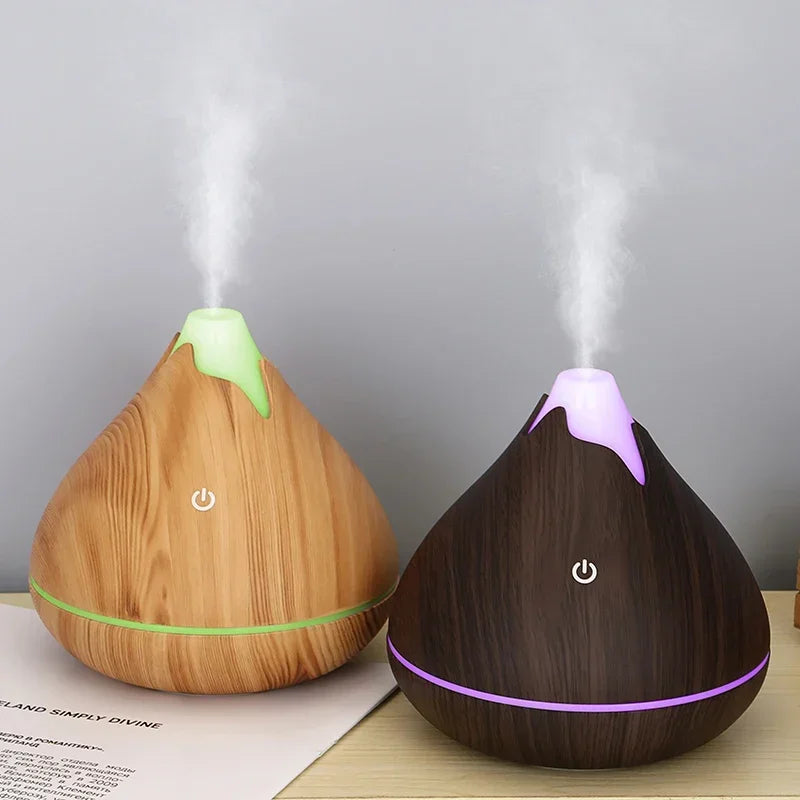 Umidificatore ad ultrasuoni con telecomando per diffusore di oli essenziali per aromaterapia da 350 ml, luce LED a 7 colori