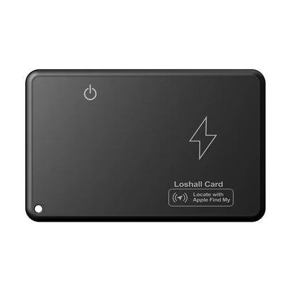 Mini Wallet Tracker Card Localizzazione di ricarica wireless Localizzatore GPS impermeabile Funziona con Apple Trova la mia app Tracker per IOS