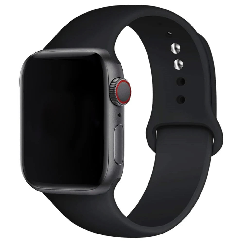 Cinturino Silicone Apple Watch serie 10 - 9  -8 - 3 SE 42mm 44mm 45mm 49-46mm M-L