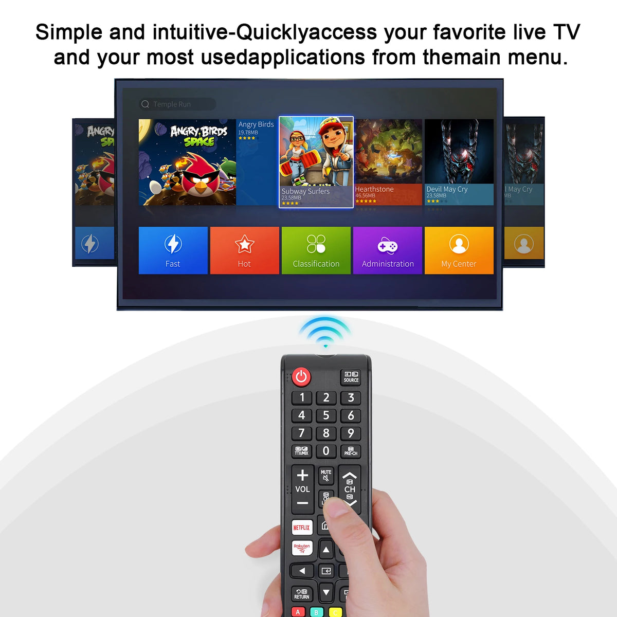 Telecomando universale per tutti i telecomandi TV Samsung BN59-01315J Sostituzione