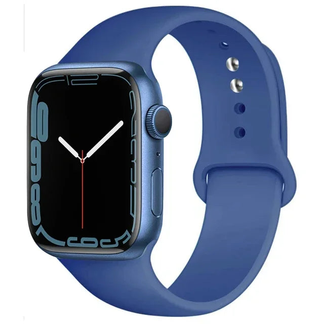 Cinturino Silicone Apple Watch serie 10 - 9  -8 - 3 SE 42mm 44mm 45mm 49-46mm M-L