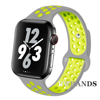 Sport Strap for Apple Watch 46mm 44mm 40mm 42-38-41mm 45mm Breathable Bracelet iWatch Series 10 9 8 7 6 SE 5 3 Ultra 2 49mm