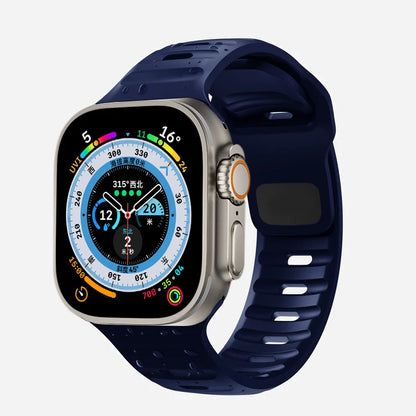 Cinturino Apple Watch 49mm 44mm 45mm 41mm 40mm 42mm 38mm Bracciale sportivo in silicone morbido iwatch Serise 8 7 SE 6 5 9 Ultra 49mm