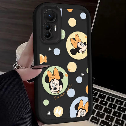 Disney Mickey Minnie Cassa Del Telefono per Xiaomi Poco F7 F6 F5 F4 F3 M5s C65 C75 C71 X7 X6 X5 X4 GT X3 NFC M7 M6 Pro 4G 5G Della Copertura Posteriore