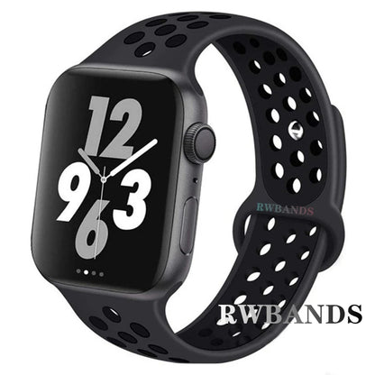 Sport Strap for Apple Watch 46mm 44mm 40mm 42-38-41mm 45mm Breathable Bracelet iWatch Series 10 9 8 7 6 SE 5 3 Ultra 2 49mm
