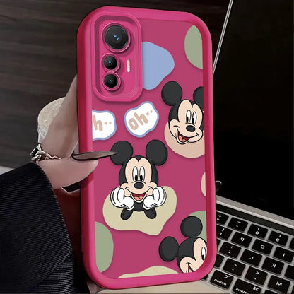 Disney Mickey Minnie Cassa Del Telefono per Xiaomi Poco F7 F6 F5 F4 F3 M5s C65 C75 C71 X7 X6 X5 X4 GT X3 NFC M7 M6 Pro 4G 5G Della Copertura Posteriore