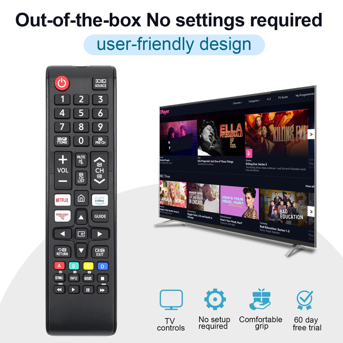 Telecomando universale per tutti i telecomandi TV Samsung BN59-01315J Sostituzione