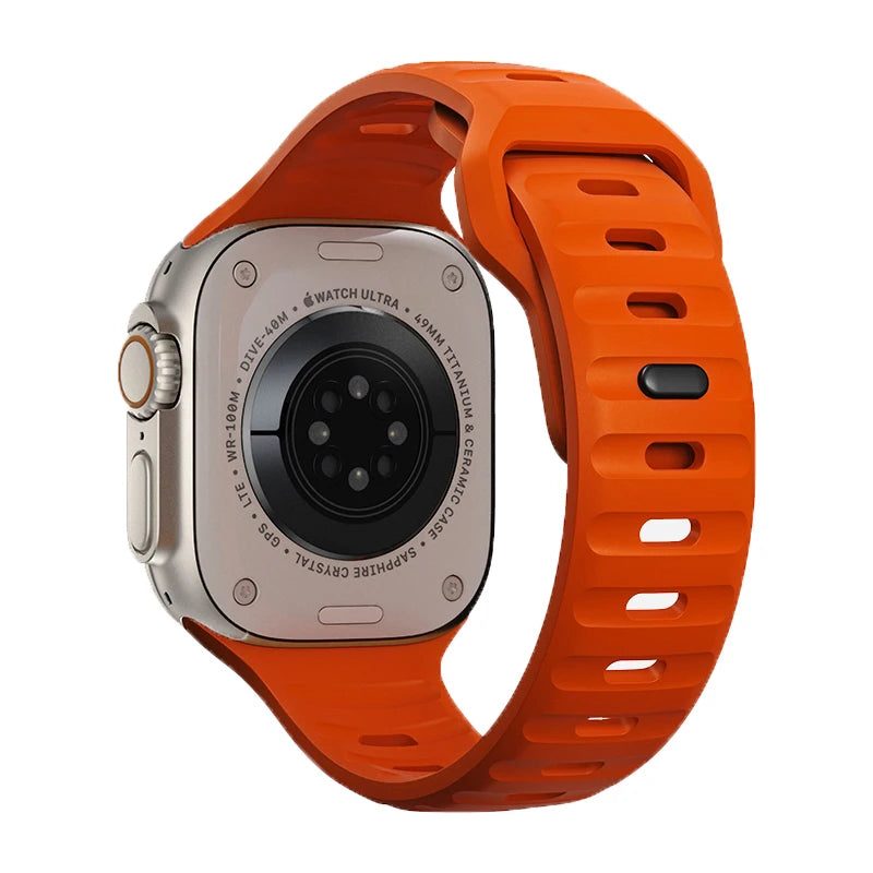 Cinturino Apple Watch 49mm 44mm 45mm 41mm 40mm 42mm 38mm Bracciale sportivo in silicone morbido iwatch Serise 8 7 SE 6 5 9 Ultra 49mm