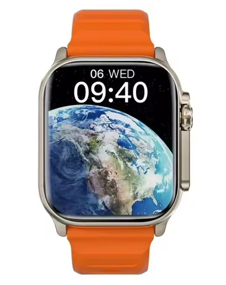 Smartwatch Ultra 2 - Bluetooth, Ricarica Wireless, NFC, traccia GPS, BT, Musica, Giochi, Nuovo, 49mm